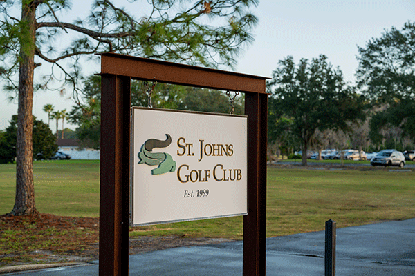 St. Johns Golf Club sign
